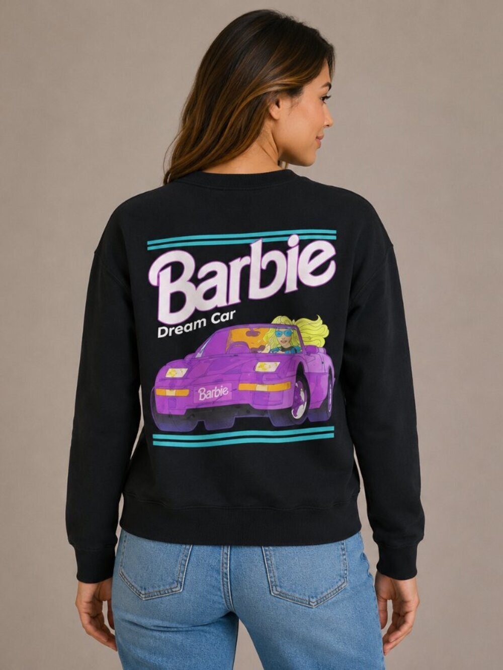 Barbie crewneck fits large